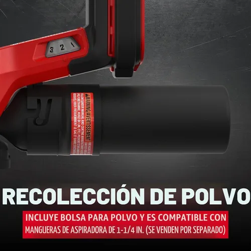 Vista 3 de CRAFTSMAN Lijadora de detalles inalámbrica 20V MAX, solo herramienta (CMCW221B), color rojo