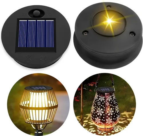 Vista 13 de Paquete de 4 piezas de repuesto de luz solar IP44, tamaño superior 3.15 Negro