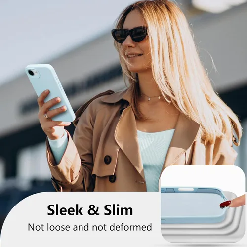 Vista 522 de Funda magnética de silicona para iPhone 13 Pro, color blanco antiguo [Compatible con Magsafe] [Forro de microfibra suave antiarañazos], funda