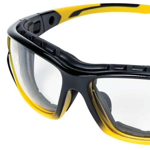 Vista 11 de Sellstrom SRX - Gafas de seguridad, gafas protectoras, antiniebla, lentes transparentes, patillas comoldeadas con revestimiento duro, S70000 Tinte