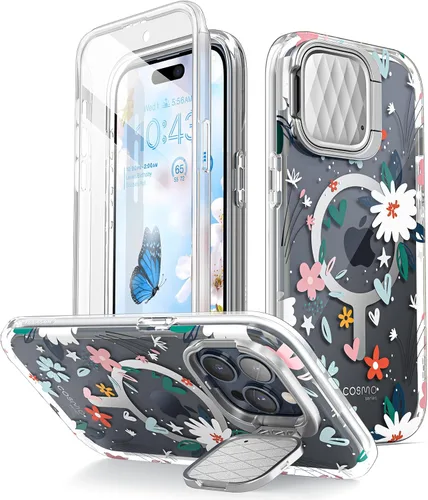 Vista 9 de i-Blason Cosmo - Funda magnética para iPhone 15 Pro Max MagSafe con soporte para funda para cámara, estilo delgado, funda de cuerpo completo