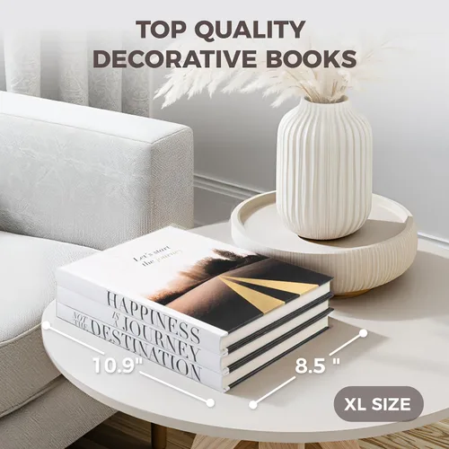 Vista 2 de Libros Decorativos para Decoración del Hogar - Decoración de Libros de Mesa de Centro - Libros Falsos para Decoración - Libros Falsos