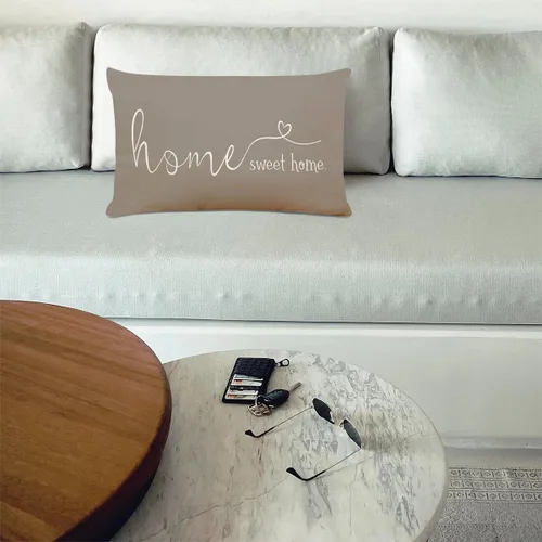 Vista 3 de Fundas decorativas de almohada estilo casa de campo con texto "Home Sweet Home", de 12 x 20 pulgadas, funda de almohada para decorar, regalo