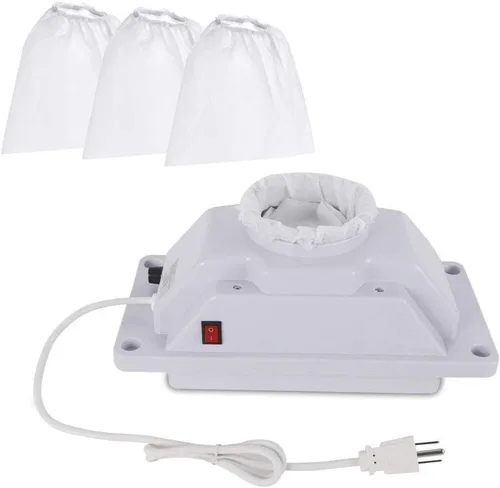 Vista 7 de KISSHAKE Colector de polvo de uñas, potente ventilador de aspirador de uñas, extractor de polvo y aspiración de polvo, herramienta de manicura