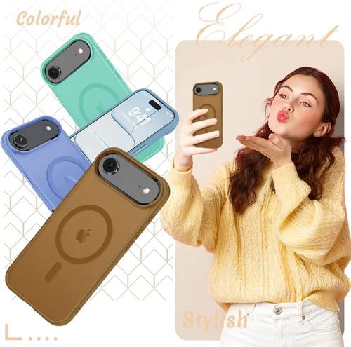 Vista 1100 de Funda para Google Pixel 10 Pro XL, cubierta magnética mate, color negro Fit for MagSafe, Screen Protector included, Shockproof Military Grade
