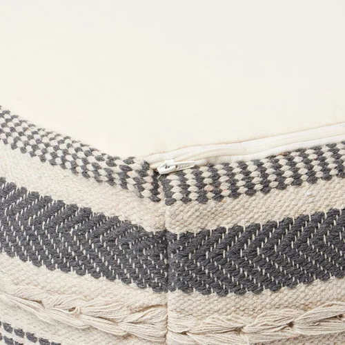 Vista 7 de REDEARTH · Puf acolchado otomano con relleno texturizado, cubo de almacenamiento, puf de asa, reposapiés para sala de estar, dormitorio, guardería