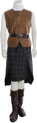 Vista 5 de Fortunehouse Disfraz de Jamie Fraser de las Tierras Altas escocesas para hombre de Outlander