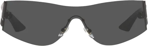 Vista 3 de Versace Gafas de sol unisex con montura gris lentes gris oscuro 0000in