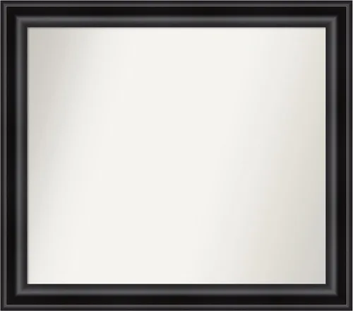Vista 582 de Amanti Art Espejo personalizado, espejo de baño negro puente, espejo de pared o espejo de tocador de baño sobre el fregadero (26 x 26 pulgadas)