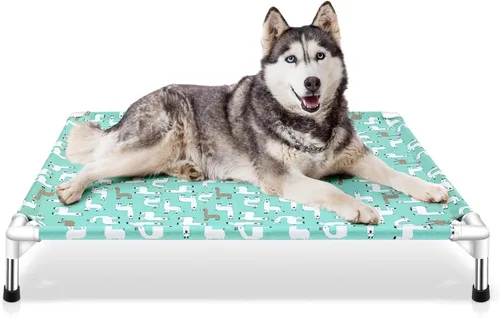 Vista 7 de Cama elevada para perros pequeños, uso en interiores y exteriores para mascotas pequeñas