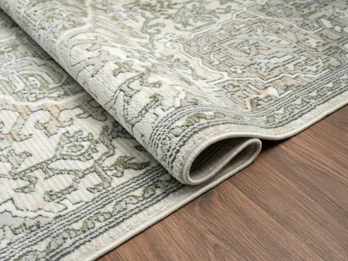 Vista 7 de Abani Savoy Collection - Alfombra de área, diseño vintage beige/verde, 7 pies 9 pulgadas x 10 pies 2 pulgadas, fácil de limpiar, duradera para niños