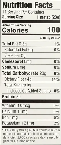 Vista 2 de Streit's, Matzo de trigo integral, 11 oz