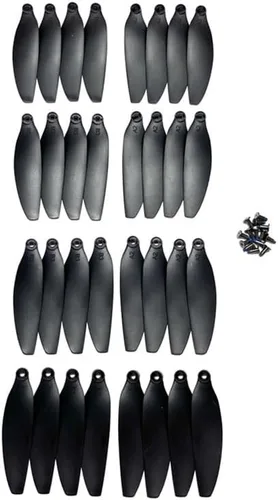 Vista 6 de E88EVO Plegable RC Quadcopter Piezas de repuesto Hélices de hoja con accesorios de tornillo para E88 EVO Drone (16 PCS)