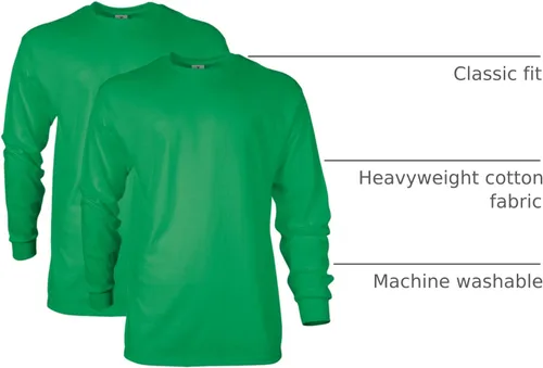 Vista 96 de Gildan - Camiseta de manga larga de algodón ultra estilo G2400 para adultos, paquete múltiple