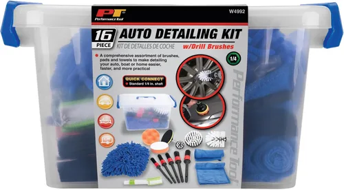 Vista 9 de Performance Tool W4992 Ultimate Car Wash Kit (16 piezas) - La solución completa para un auto limpio y brillante