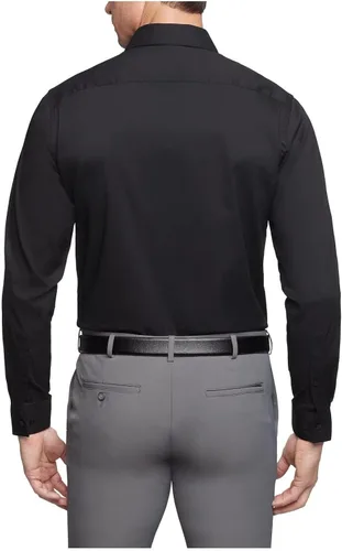 Vista 2 de Van Heusen Camisa de vestir para hombre de ajuste regular con protección contra manchas elástica