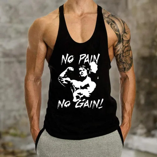 Vista 3 de Camiseta sin mangas para hombre, paquete de 3 camisetas sin mangas para entrenamiento, gimnasio, muscular, espalda en Y, fisicoculturismo