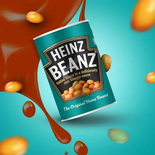 Vista 2 de Frijoles horneados Heinz 14.6 oz, pack de 4 (Inglaterra)