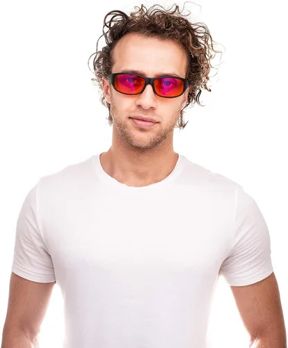 Vista 7 de Anteojos ámbar bloqueo de azul para dormir, BioRhythm Safe(TM), anteojos para la noche, anteojos especiales teñido de naranja para ayudarte a dormir