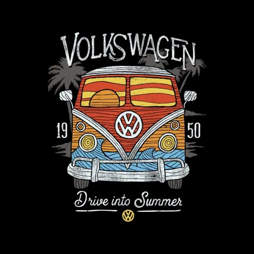 Vista 2 de Volkswagen Camiseta de mujer Drive Into Summer
