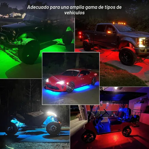Vista 6 de 1 Cápsula de Repuesto para Cápsula Dañada para Luces de Roca LED RGB Segmentadas de 12v Luz Inferior Multicolor Impermeable de Neón para Jeep