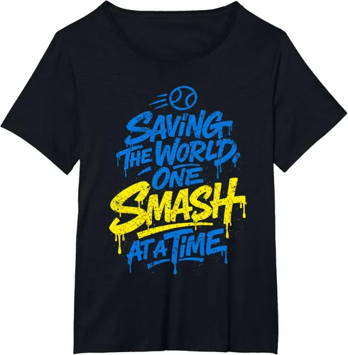 Vista 5 de Padel Humor One Smash at a Time T-Shirt