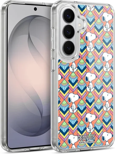 Vista 122 de Head Case Designs Snoopy Deco Dreams - Funda de gel con licencia oficial de Peanuts Blue Pattern [protección de grado militar] compatible con Google