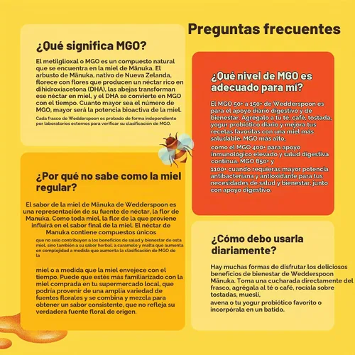 Vista 8 de Wedderspoon Miel de manuka cruda premium, 50+ MGO, 8.8 onzas, miel de Nueva Zelanda sin pasteurizar, desde nuestras colmenas hasta tu hogar