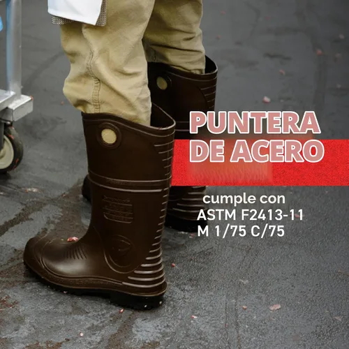 Vista 4 de Dunlop 8908603 Durapro - Botas con puntera de acero de seguridad, material de PVC de polimezcla 100% impermeable, cómodas plantillas energizantes
