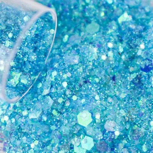 Vista 3 de 12 colores de purpurina gruesa para la cara, sin pegamento, cosmética para el cuerpo, uñas, ojos, arte del cabello, vaso de resina holográfica