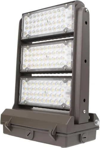 Vista 11 de Paquete de luz LED giratoria de pared con fotocélula del anochecer al amanecer, 80W 11200LM 400-600W HPS/HID Equiv., 5000K luz diurna ETL
