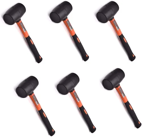 Vista 5 de Edward Tools Martillo de mazo de goma de 16 onzas – Cabezal de martillo de goma duradero y ecológico para camping, pisos, estacas de tienda