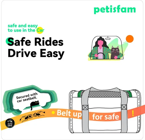 Vista 5 de Transportador suave para gatos medianos y perros pequeños con cama acogedora, 3 puertas, entrada superior, aprobado por aerolíneas, a prueba
