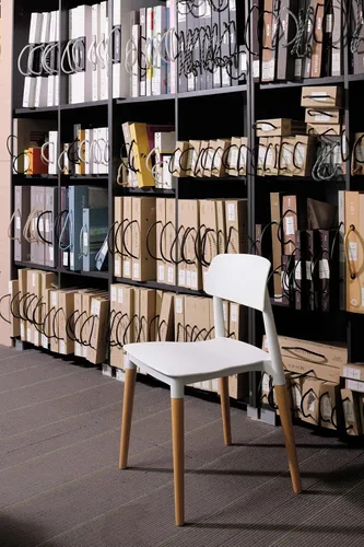 Vista 2 de Bel Dining Bistro Cafe Style - Juego de 2 sillas auxiliares minimalistas modernas (gris)