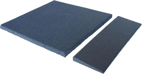 Vista 2 de Rubber-Cal Eco-Sport Rampa 1 x 6 x 20 pulgadas - Carbón - Paquete de 4