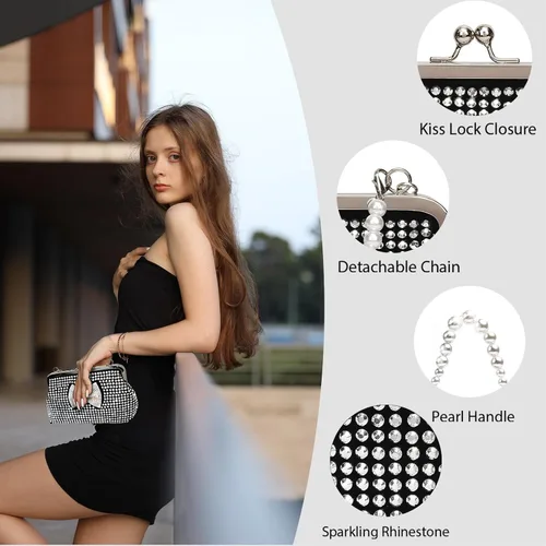 Vista 4 de Lostars Evening Clutch Purses for Women Clutch Evening Bag for Wedding and Party