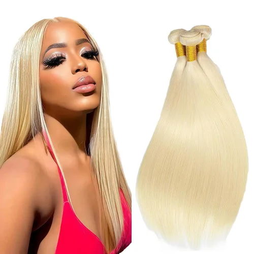 Vista 47 de 300g 1B27 Human Hair Bundles Honey Blonde Bundles Human Hair 10A Brazilian Virgin Remy Hair Extensions 8 10 12 Inch