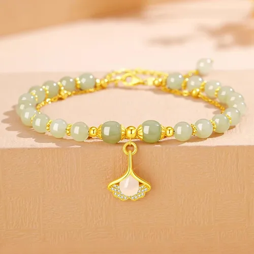 Vista 23 de Pulsera de la suerte para mujeres y hombres, joyería retro sintética con cuentas de ágata, un regalo maravilloso para tus seres queridos