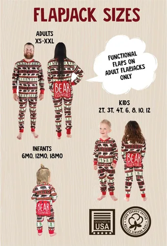 Vista 42 de Lazy One - Pijamas navideñas a juego con solapa trasera; para perros, bebés, niños, adolescentes y adultos