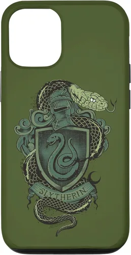 Vista 26 de Funda con escudo de serpiente Slytherin para iPhone 16 Harry Potter