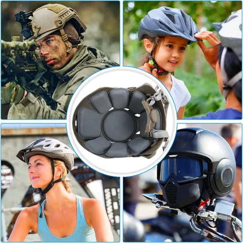 Vista 2 de FMA Almohadillas de repuesto para casco, kits de almohadillas de espuma universales, accesorios para casco rápido/mich/ACH/USMC/PASGT