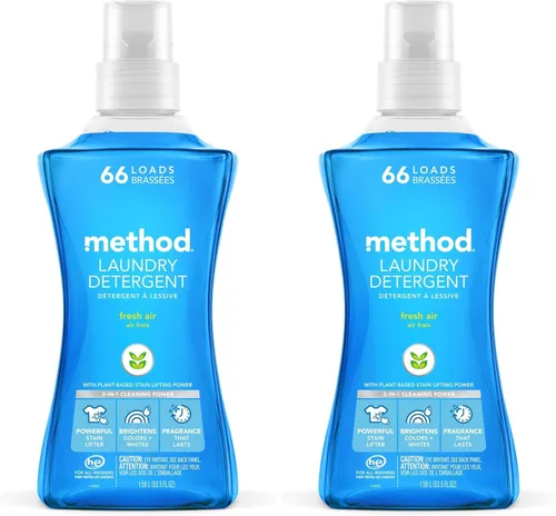 Vista 13 de Method Detergente líquido para lavandería; aroma a salvia de playa, removedor de manchas; 66 cargas por botella de 53.5 onzas; (paquete de 1)