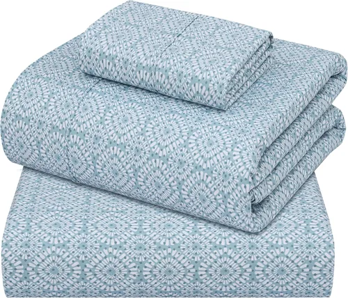 Vista 49 de ZOYER Sábanas de 100 % algodón percal tamaño individual, refrescantes y transpirables, duraderas, con una sensación nítida, suave y cómoda, bolsillo