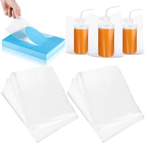 Vista 8 de Harloon 500 bolsas desechables para botellas de tatuaje, bolsas de plástico desechables de 6 x 8 pulgadas para suministros de limpieza (azul) 6 x