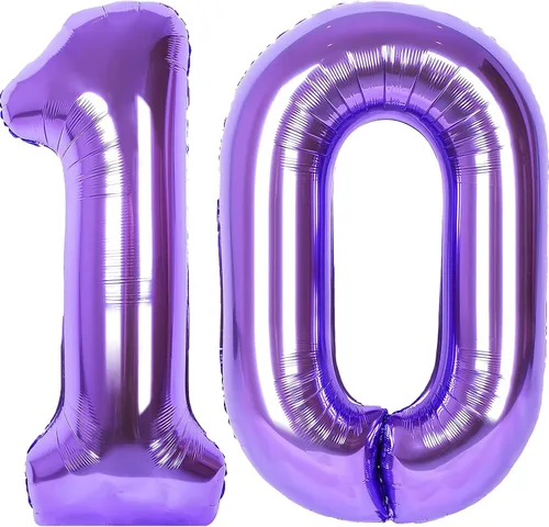 Vista 176 de Globos gigantes de números negros de 40 pulgadas, globos de aluminio de Mylar con helio para cumpleaños, globo número 0 para decoración de fiestas