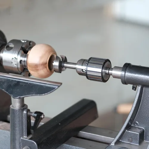 Vista 6 de Portabrocas súper resistente de 5/8" con vástago MT2 y llave de mandril para taladros Woodlathe y pilar