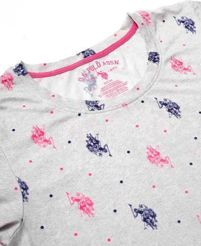 Vista 3 de U.S. Polo Assn. Camisón de pijama de manga corta para mujer