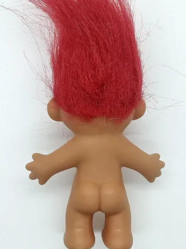 Vista 2 de Muñeca Troll Pelo Rojo 5 pulgadas