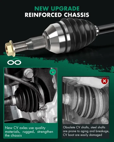 Vista 6 de Conjunto de eje de transmisión CV delantero izquierdo derecho Compatible con Buick Allure 3.6L 2005-2008 Compatible con Buick Allure 3.8L 2005-2009