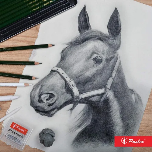 Vista 5 de Pasler Lápices de dibujo profesionales para bocetos gráficos, 12 unidades (2B)